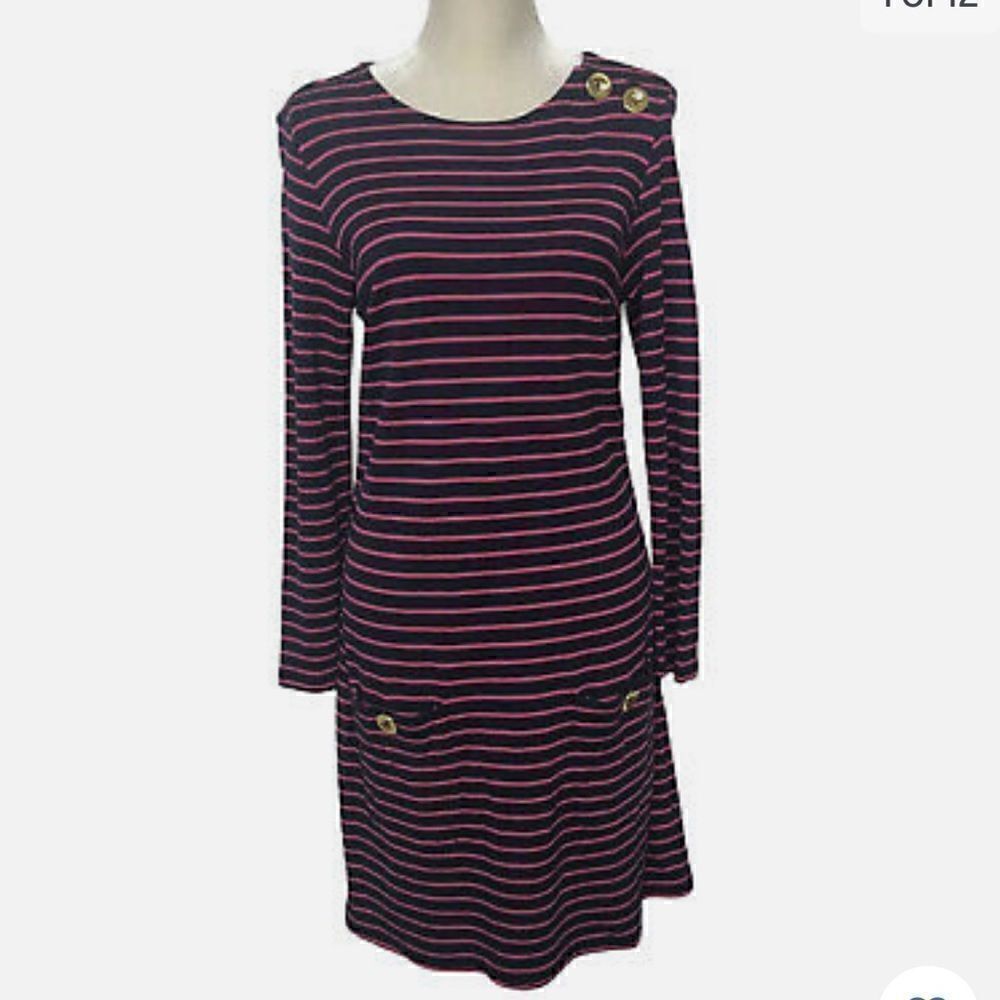 Sail To Sable Sheath Striped Dress